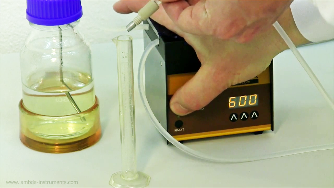 Peristaltic pump flow control LAMBDA peristaltic pumps